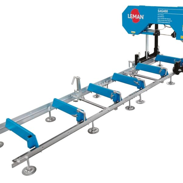 LEMAN – SAG400 – Scierie Mobile électrique compacte 230V – Diamètre de bûche 400 mm – Puissance 2200 W