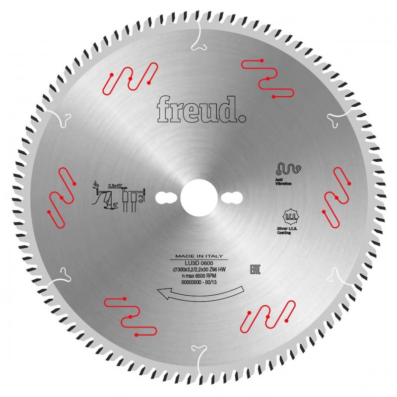 Lame de scie circulaire Freud 300x30x3,2mm Z96